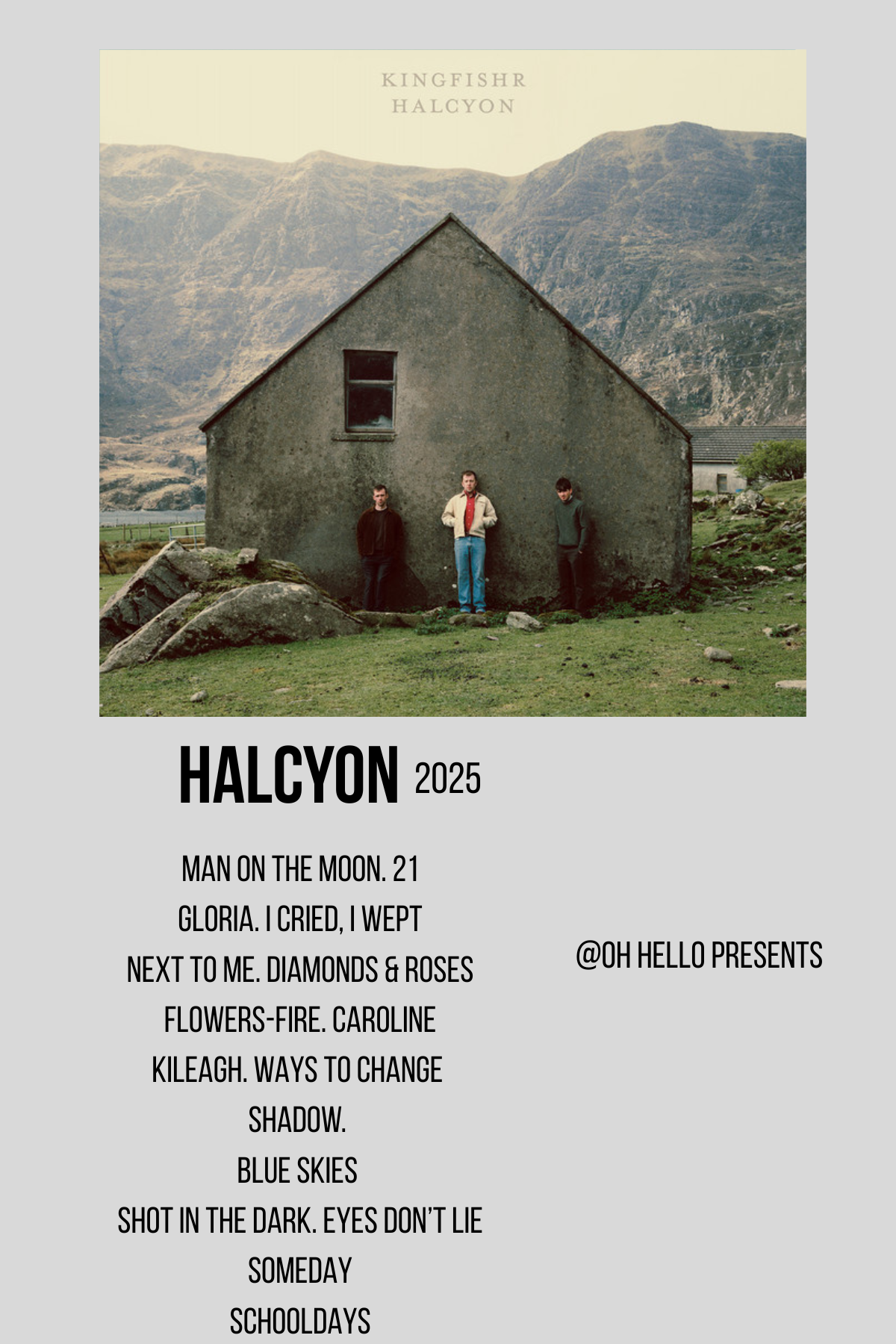 Halcyon Kingfishr Album Cover Print